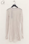 BORIS BIDJAN SABERI WLS1 series women's cotton cashmere long-sleeved T-shirt WLS1.MID FTT00001-QH light gray
